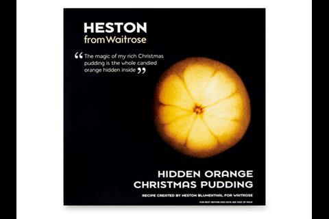 Heston from Waitrose Hidden Orange Christmas pudding